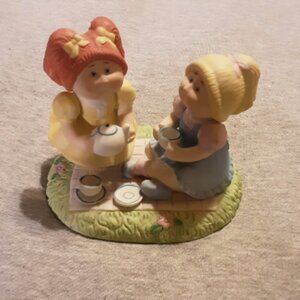 Vintage 1984 Tea For Two Porcelain Figurine